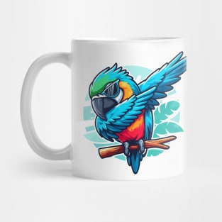 Cool Parrot For Men Women Dabbing Parrot Tropical Bird Lover Mug